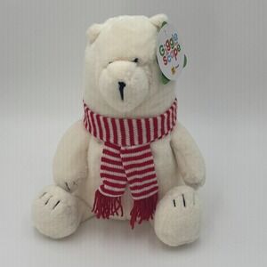 Giggle Scape 14" Polar Bear Stuffed Plush Animal Toy Soft White